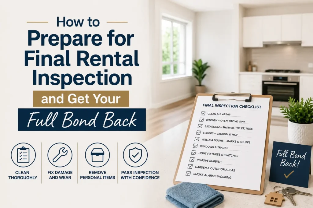 How to Prepare for Final Rental Inspection and Get Your Full Bond Back